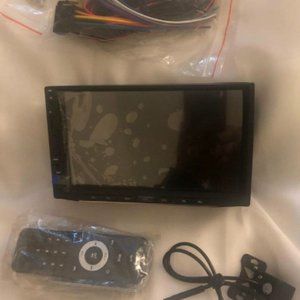 NEW 7" Double DIN Car Stereo+Backup Camera